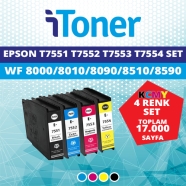 İTONER TMP-T7551-T7552-T7553-T7554-SET EPSON T7551XL/T7552XL/T7553XL/T7554XL ...