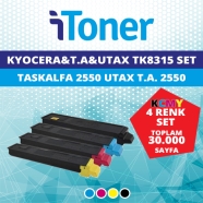 İTONER TMP-TK8315-SET UTAX TRIUMPH ADLER 2550Ci/TK-8315 30000 Sayfa 4 RENK ( ...