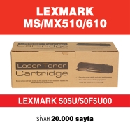 ASCONN AP-MS510 LEXMARK MS510/50F5U00/505U 2500 Sayfa SİYAH MUADIL Lazer Yazı...