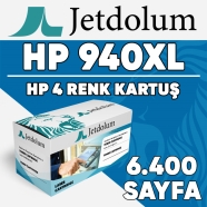 JETDOLUM JET-940XL-TAKIM HP 940XL KCMY 6400 4 RENK ( MAVİ,SİYAH,SARI,KIRMIZI ...