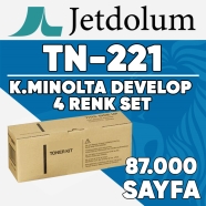 JETDOLUM JET-TN221-TAKIM KONICA MINOLTA & DEVELOP TN-221K/TN-221C/TN-221M/TN-...