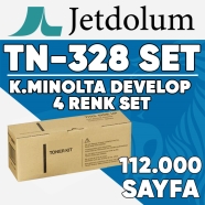 JETDOLUM JET-TN328-TAKIM KONICA MINOLTA & DEVELOP TN-328K/TN-328C/TN-328M/TN-...
