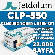 JETDOLUM JET-CLP550-TAKIM SAMSUNG CLP-500D7K/CLP-500D5C/CLP-500D5Y/CLP-500D5M...