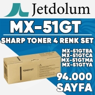 JETDOLUM JET-MX51GT-TAKIM SHARP MX-51GTBA/MX-51GTCA/MX-51GTMA/MX-51GTYA KCMY ...