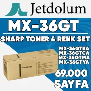 JETDOLUM JET-MX36GT-TAKIM SHARP MX-36GTBA/MX-36GTCA/MX-36GTMA/MX-36GTYA KCMY ...