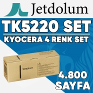 JETDOLUM JET-TK5220-TAKIM KYOCERA TK-5220K/TK-5220C/TK-5220M/TK-5220Y KCMY 48...