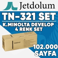 JETDOLUM JET-TN321-TAKIM KONICA MINOLTA & DEVELOP TN-321 KCMY 102000 Sayfa 4 ...