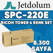 JETDOLUM JET-SPC220E-TAKIM RICOH SP-C220E-KCMY 78000 Sayfa 4 RENK ( MAVİ,SİYA...