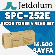 JETDOLUM JET-SPC252E-TAKIM RICOH SP-C252E-KCMY 16500 Sayfa 4 RENK ( MAVİ,SİYA...