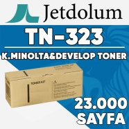 JETDOLUM JET-TN323 KONICA MINOLTA & DEVELOP TN-323 23000 Sayfa SİYAH MUADIL L...