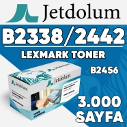 JETDOLUM JET-B2338 LEXMARK B2338/B2442/B2456/B235000/B2300A0 3000 Sayfa SİYAH...