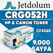 JETDOLUM JET-CRG052H CANON CRG-052H/CF226X 9000 Sayfa SİYAH MUADIL Lazer Yazı...
