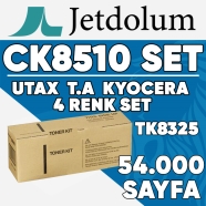 JETDOLUM JET-CK8510-TAKIM UTAX TRIUMPH ADLER CK-8510/2500Ci KCMY & TK-8325 KC...