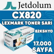 JETDOLUM JET-82K5HY0 LEXMARK CX820/CX825/CX860-82K5HY0 17000 Sayfa SARI (YELL...