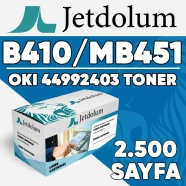 JETDOLUM JET-MB451 OKI B401/MB451 2500 Sayfa SİYAH MUADIL Lazer Yazıcılar / F...