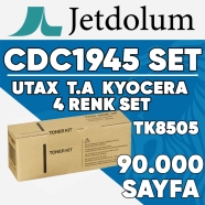 JETDOLUM JET-CDC1945-TAKIM UTAX TRIUMPH ADLER CDC1945/DCC2945/TK-8505 90000 S...