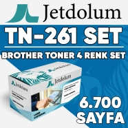 JETDOLUM JET-TN261-TAKIM BROTHER TN-261BK/TN-261C/TN-261M/TN-261Y 6700 Sayfa ...