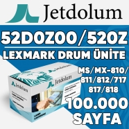 JETDOLUM LEXMARK 52D0Z00/520Z JET-520Z MUADIL Drum (Tambur)