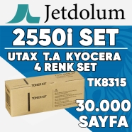 JETDOLUM JET-TK8315-TAKIM UTAX TRIUMPH ADLER 2550Ci/TK-8315 KCMY 30000 Sayfa ...