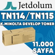 JETDOLUM JET-TN114 KONICA MINOLTA & DEVELOP TN-114/TN-115 11000 Sayfa SİYAH M...