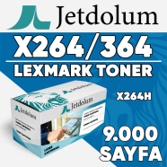 JETDOLUM JET-X264H LEXMARK X264H11G/X264/X364 9000 Sayfa SİYAH MUADIL Lazer Y...