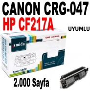 AMIDA P-CNCRG047 CANON CRG047 2000 Sayfa SİYAH MUADIL Lazer Yazıcılar / Faks ...