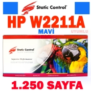 STATIC CONTROL 002-01-S2211A HP 207A W2211A 1250 Sayfa MAVİ (CYAN) MUADIL Laz...