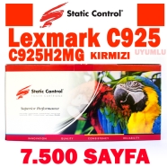 STATIC CONTROL RC2LC925MWB Lexmark C925H2MG 0925 Kırmızı 7500 Sayfa KIRMIZI (...
