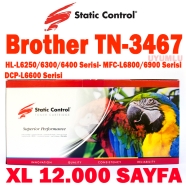 STATIC CONTROL 002-03-STN880 Brother TN-3467 Siyah 12000 Sayfa SİYAH MUADIL L...