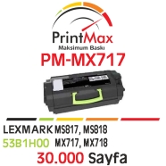 PRINTMAX PM-MX717 PM-MX717 30000 Sayfa SİYAH MU...