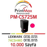 PRINTMAX PM-CS725M PM-CS725M 10000 Sayfa KIRMIZI (MAGENTA) MUADIL Lazer Yazıc...