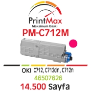 PRINTMAX PM-C712M PM-C712M 14500 Sayfa KIRMIZI (MAGENTA) MUADIL Lazer Yazıcıl...