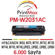 PRINTMAX PM-W2031AC PM-W2031AC 6000 Sayfa MAVİ (CYAN) MUADIL Lazer Yazıcılar ...