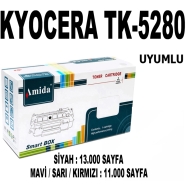 AMIDA P-KTK5280 BK/C/Y/M KYOCERA P-KTK5280 BK/C/Y/M 46000 Sayfa 4 RENK ( MAVİ...