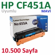 KEYMAX 351787-032000 HP CF451A 10500 Sayfa MAVİ (CYAN) ORIJINAL Lazer Yazıcıl...