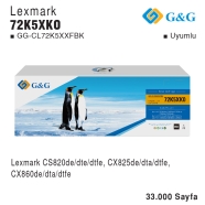 G&G GG-CL72K5XXFBK GG-CL72K5XXFBK 33000 Sayfa SİYAH MUADIL Lazer Yazıcılar / ...