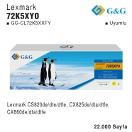 G&G GG-CL72K5XXFY GG-CL72K5XXFY 22000 Sayfa SARI (YELLOW) MUADIL Lazer Yazıcı...