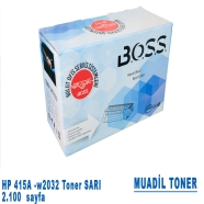 B.O.S.S. BOSS_03 HP 415A 2100 Sayfa SARI (YELLOW) MUADIL Lazer Yazıcılar / Fa...