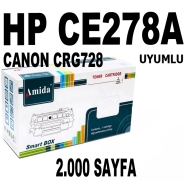 AMIDA P-HPCE278XL/CRG728H HP CE278 - CANON CRG728 2000 Sayfa SİYAH MUADIL Laz...