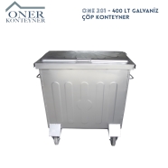 ONER KONTEYNER ONE-201 ONE-201 400 lt ELEKTRO GALVANİZ KAPLAMA Çöp Konteyneri