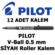 PILOT BL-VB5-B-E SİYAH 0,3 mm F (İnce) PILOT V-BALL İğne Uçlu Roller Kalem 0,...