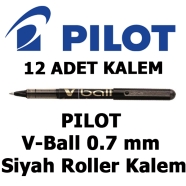 PILOT BL-VB7-B-E SİYAH 0,4 mm F (İnce) PILOT V-BALL İğne Uçlu Roller Kalem 0,...