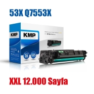 KMP 1207,5000 HP Q7553X 53X 53A 12000 Sayfa BLACK MUADIL Lazer Yazıcılar / Fa...