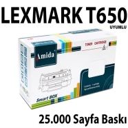 AMIDA P-LMT650L LEXMARK T650 25000 Sayfa BLACK MUADIL Lazer Yazıcılar / Faks ...