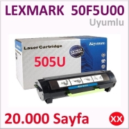 KEYMAX 351515-031004 LEXMARK 50F5U00 20000 Sayfa BLACK MUADIL Lazer Yazıcılar...