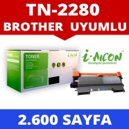 I-AICON C-TN450 BROTHER TN-2280/TN-2060 2600 Sayfa BLACK MUADIL Lazer Yazıcıl...