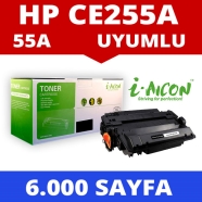I-AICON C-CE255A HP CE255A/CRG724 6000 Sayfa BLACK MUADIL Lazer Yazıcılar / F...