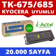 I-AICON C-TK675 KYOCERA TK-675 20000 Sayfa BLACK MUADIL Lazer Yazıcılar / Fak...