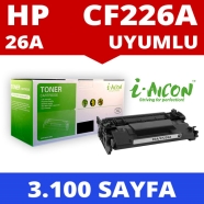 I-AICON C-CF226A HP CF226A 3100 Sayfa BLACK MUADIL Lazer Yazıcılar / Faks Mak...