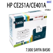 AMIDA P-PHCE401/251CRU HP CE251A / CE401A 7000 Sayfa CYAN MUADIL Lazer Yazıcı...